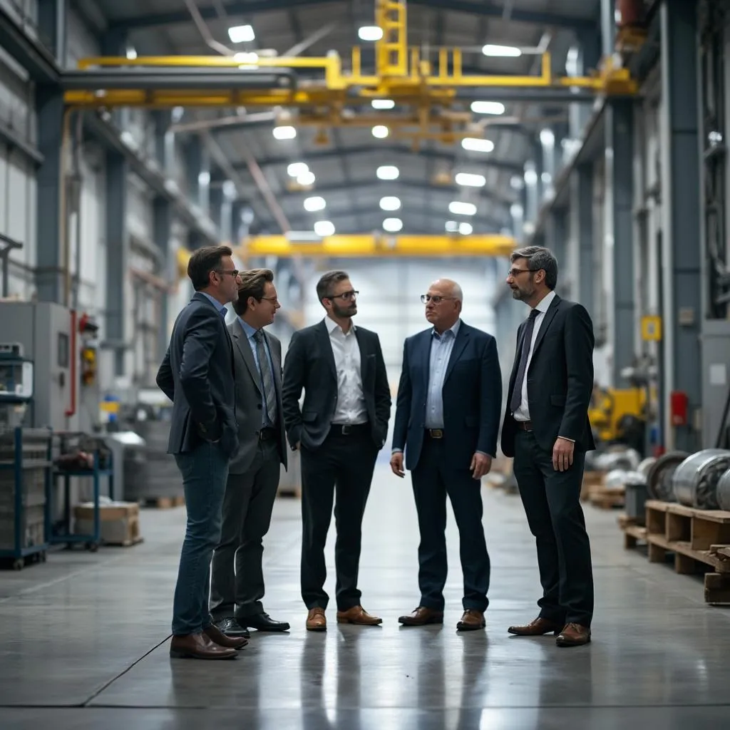 Visita a planta industrial con equipo directivo